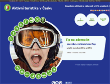 Tablet Screenshot of aktivni-turistika.cz